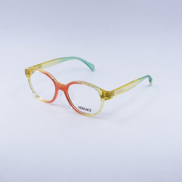 Versace Kids VK3012 5530 Eyeglasses Transparent 47mm Gradient Orange Round Frame - Picture 8 of 11